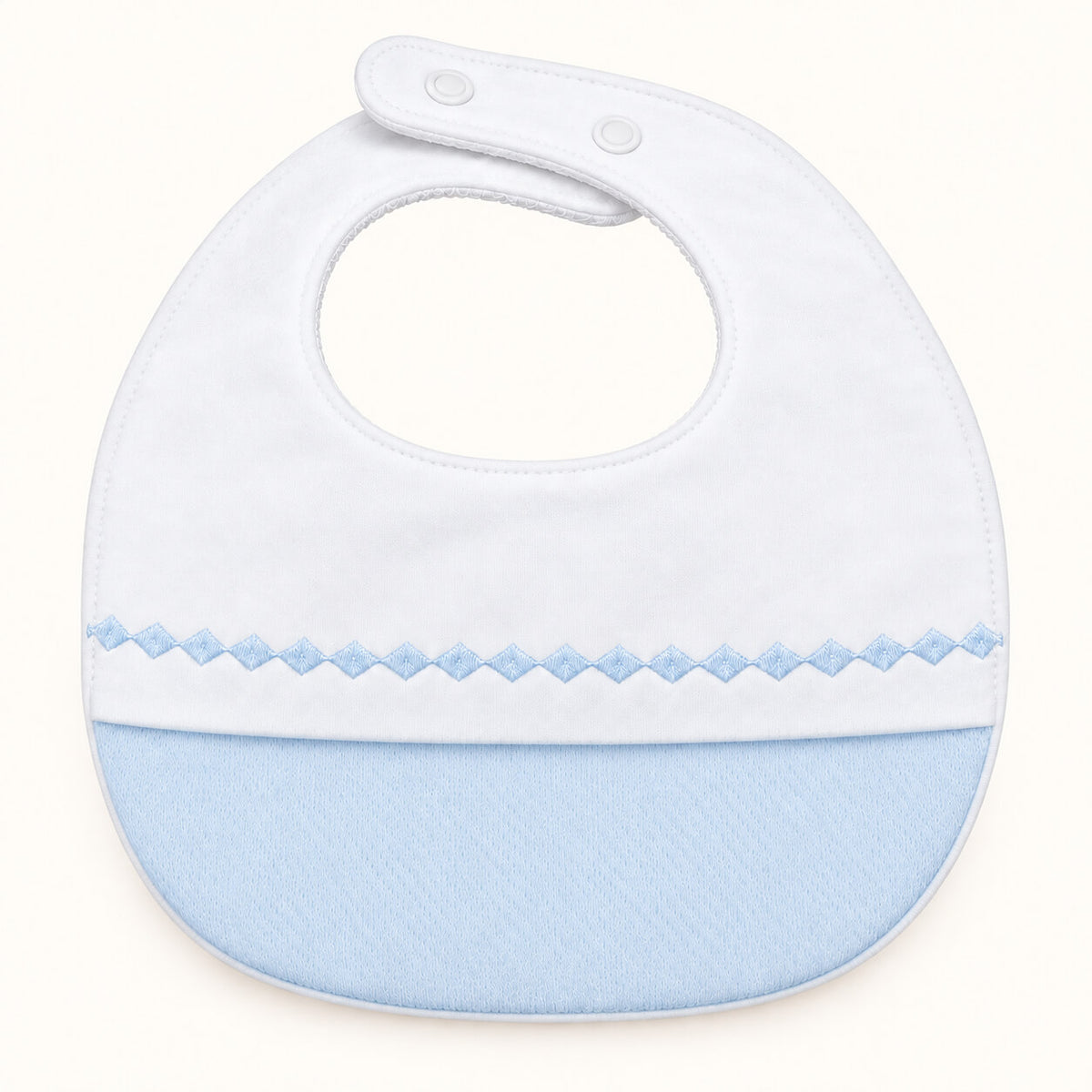 Babete para Bebé em Algodão com Impermeável Interior | Sweet Azul