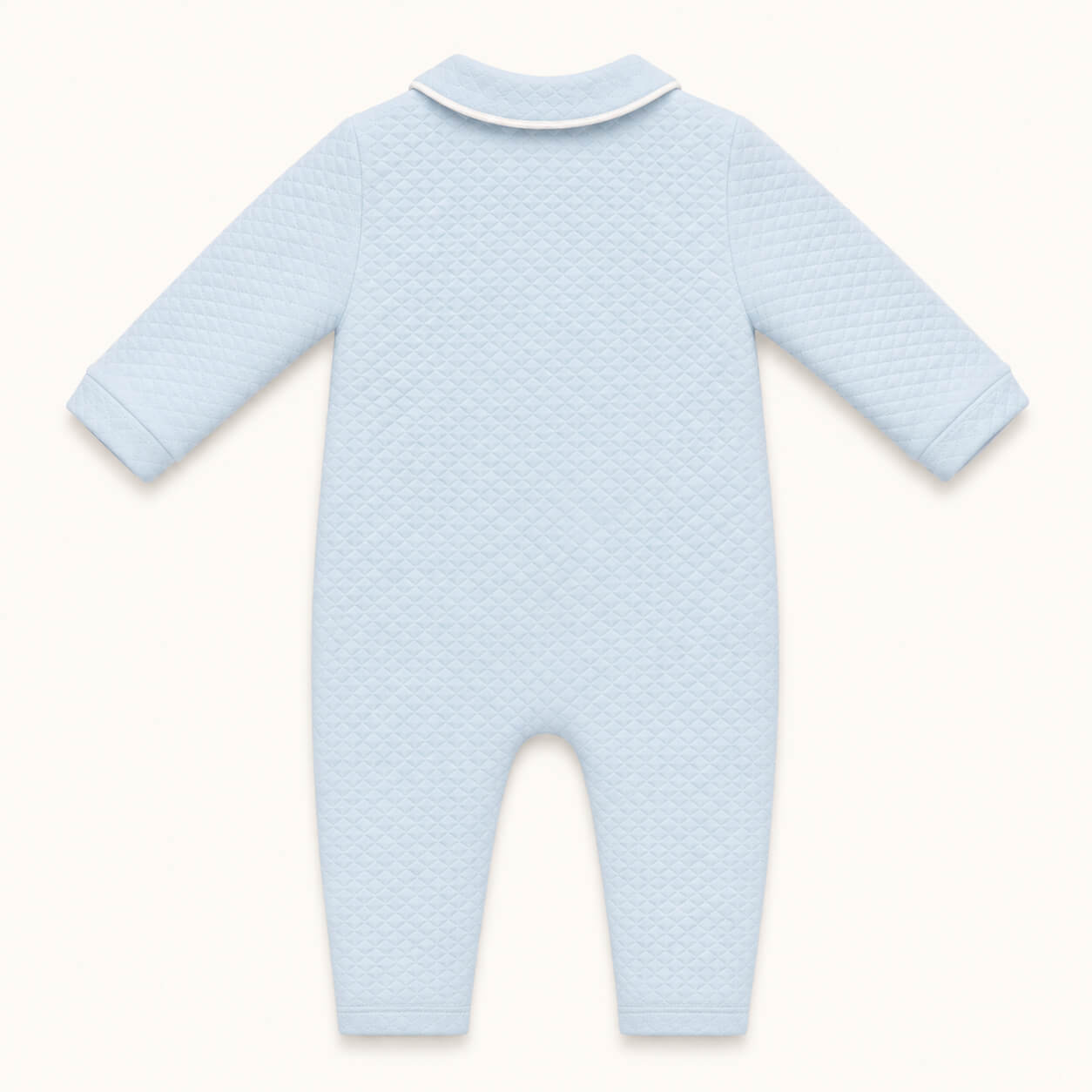 Costas de Babygrow sem Pés em malha losango algodão quentinho para qualquer bebé dormir 