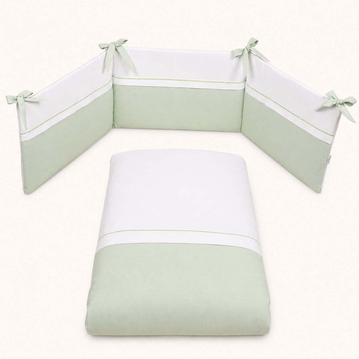 Edredão e resguardo em piquet algodão para berço,  cama de grades 120x60 ou 140x60