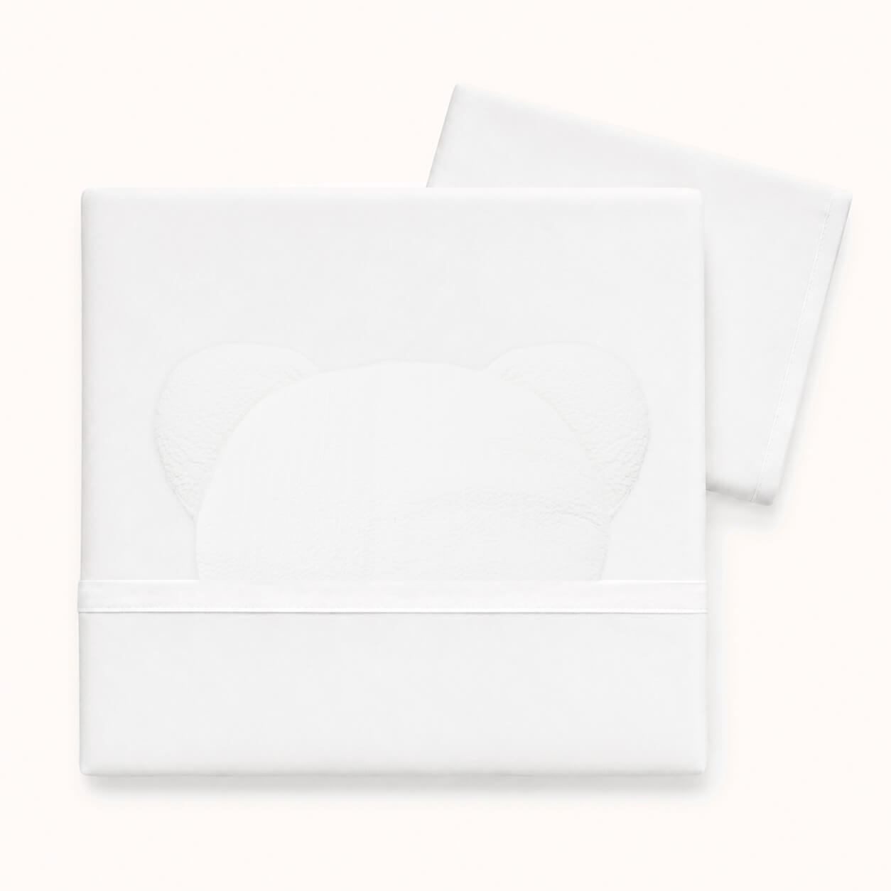 Jogo de Lençóis para bebé Diamante Branco