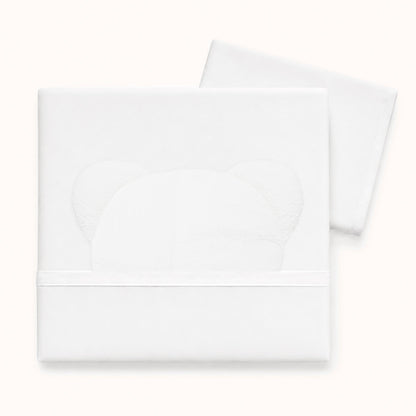 Jogo de Lençóis para bebé Diamante Branco