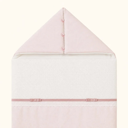 Pormenor de saco nascimento rosa, ideal para bebé dormir desde do nascimento 