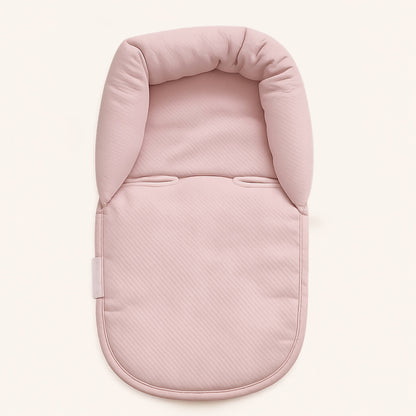 Saco de dormir rosa bebé com forro acolchoado, ideal para recém-nascidos e enxoval confortável