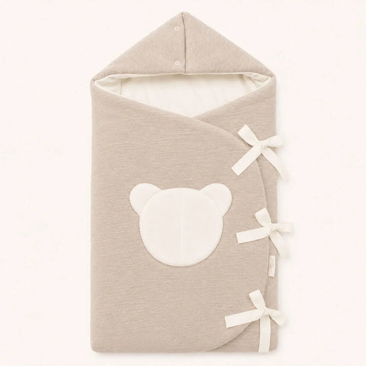 Saco nascimento diamante em malha losango camel, acolchoado e forrado a malha macia. Ideal para bebé dormir desde do nascimento - TOG 2,5