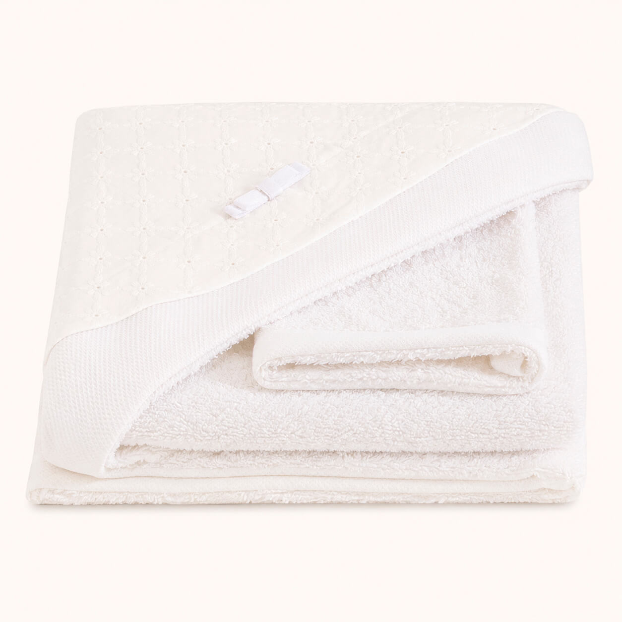 Asciugamano da Bagno con Cappuccio Romantic 2 Bianco