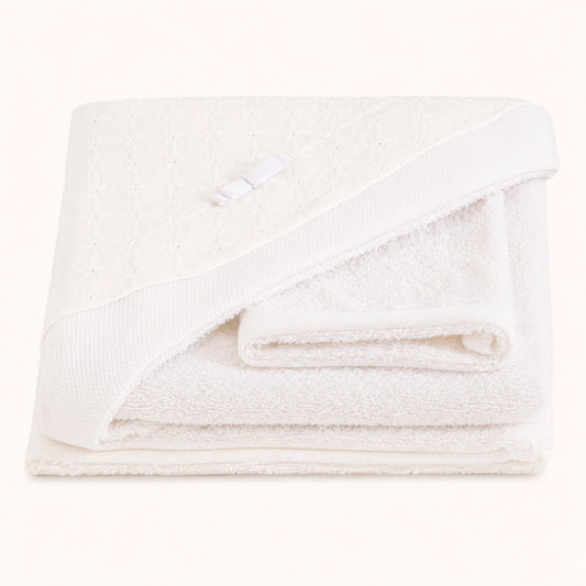 Toalha de Banho com Capuz Romantic 2 Branco