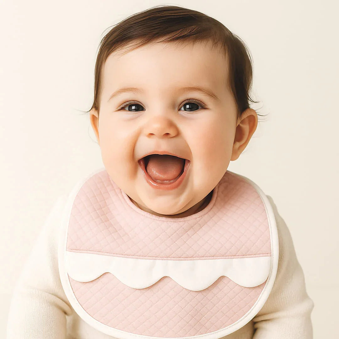 Babete Impermeável Diamante Rosa - Pim-Pam-Pum Baby