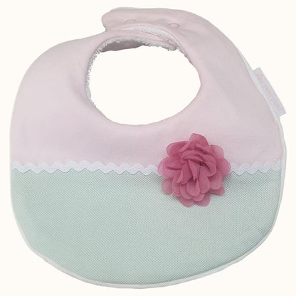 Babete Impermeável Jardim Rosa/Verde - Pim-Pam-Pum Baby