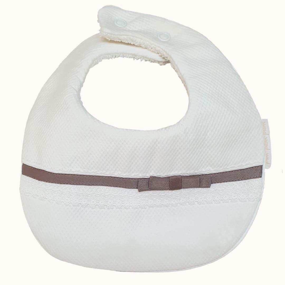 Babete Romantic 1 Impermeável Bege - Pim-Pam-Pum Baby