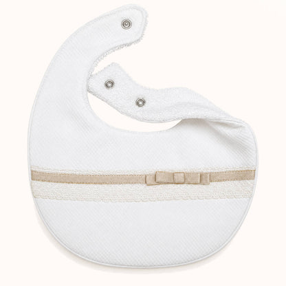Babete para Bebé em Algodão com Impermeável Interior – Romantic 1 Bege