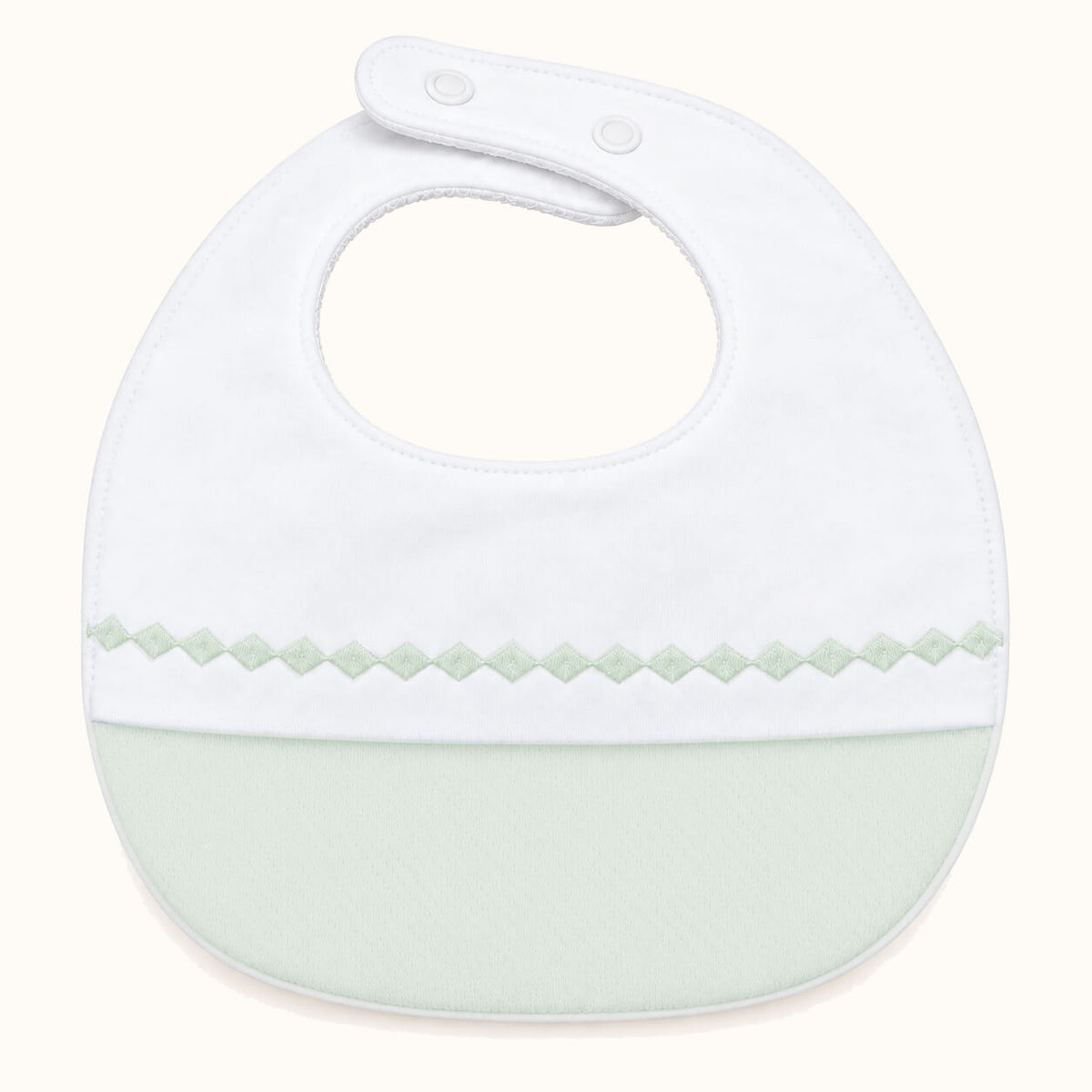 Babete malha Ajustável em Algodão para Recém-Nascido | Sweet Verde