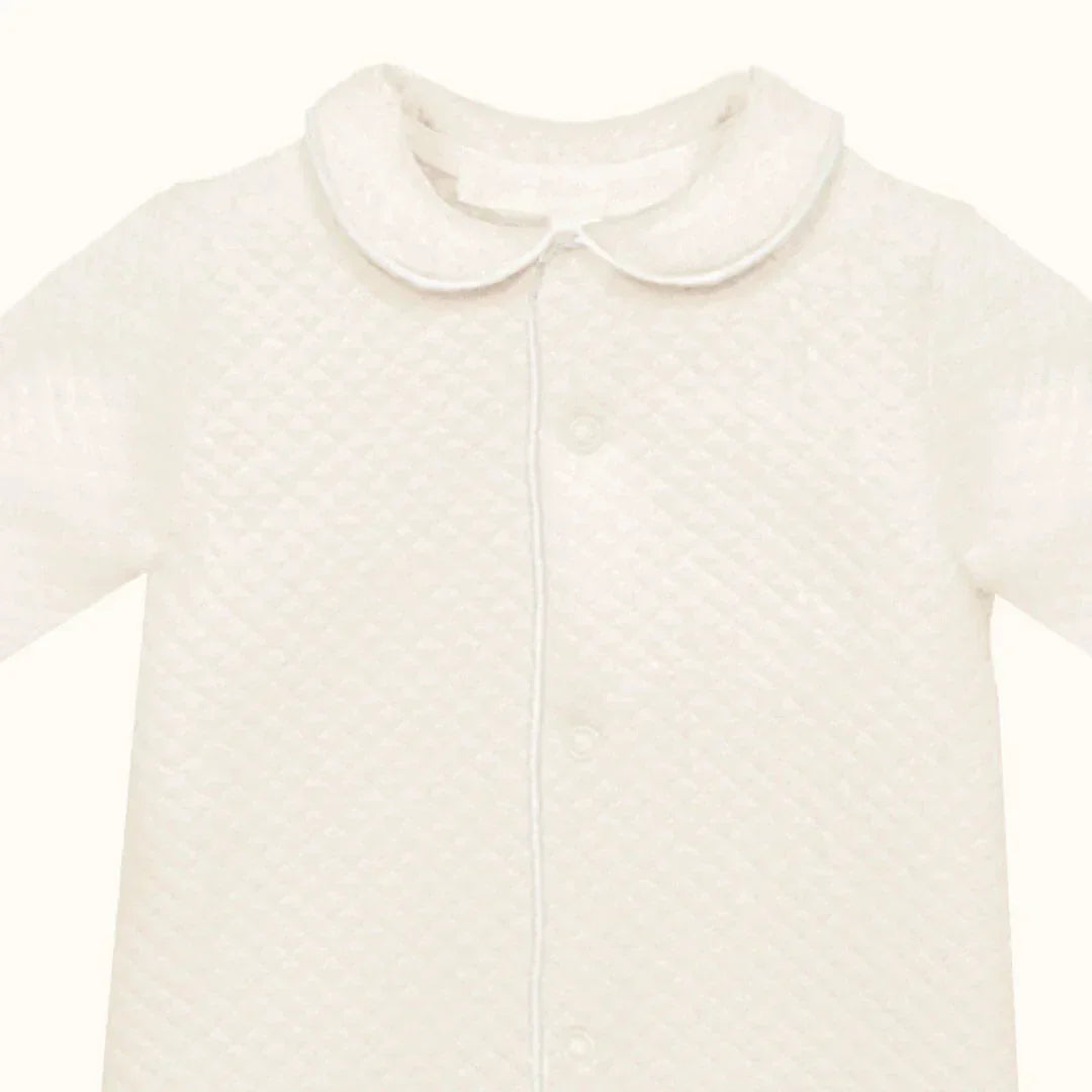 Babygrow_Losango_Bege_Pormenor - Pim-Pam-Pum Baby