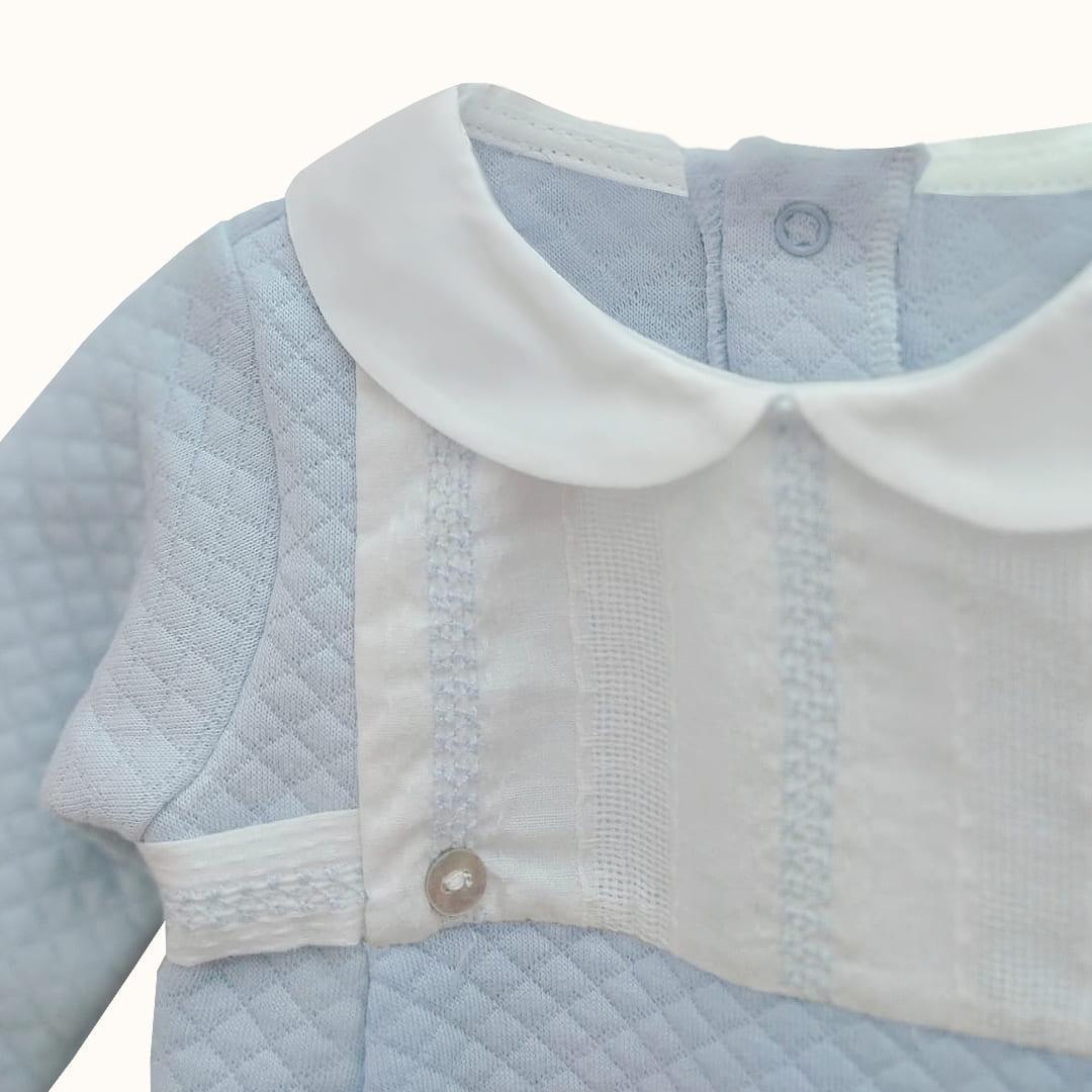 Babygrow e Gorro Mimos 3 Azul - Pim-Pam-Pum Baby