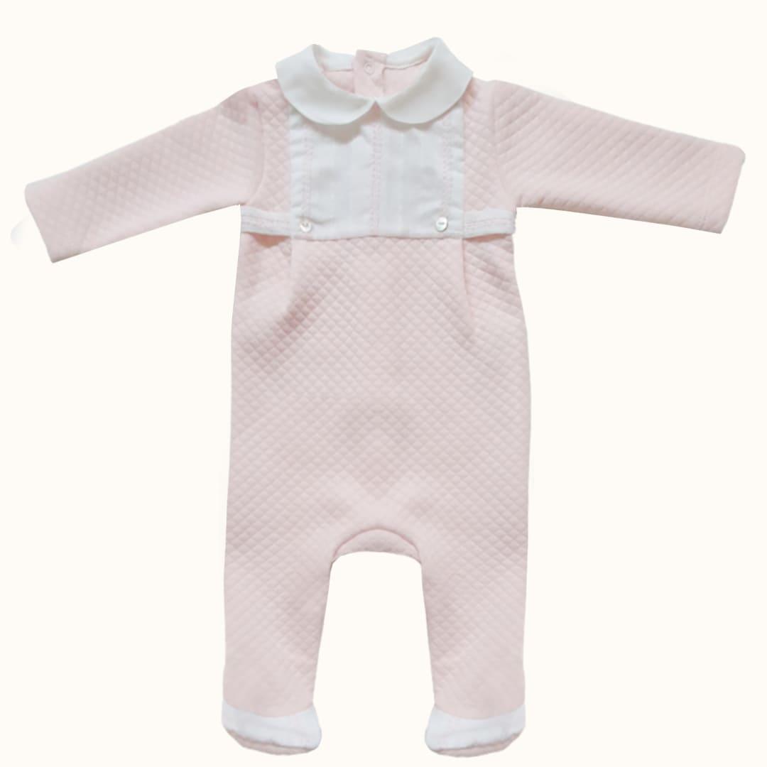 Babygrow e Gorro Mimos 3 Rosa - Pim-Pam-Pum Baby
