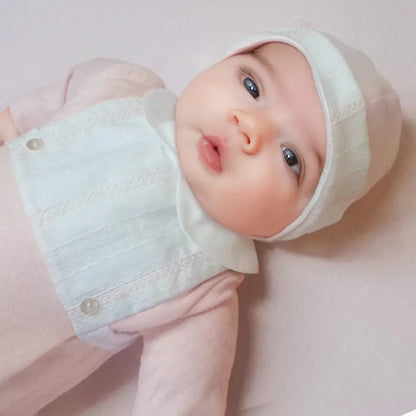 Babygrow e Gorro Mimos 3 Rosa - Pim-Pam-Pum Baby