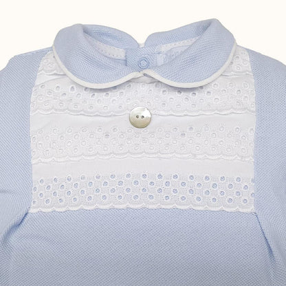 Babygrow e Gorro Pretty 1 Azul - Pim-Pam-Pum Baby