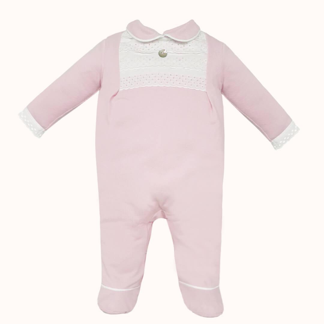 Babygrow e Gorro Pretty 1 Rosa - Pim-Pam-Pum Baby