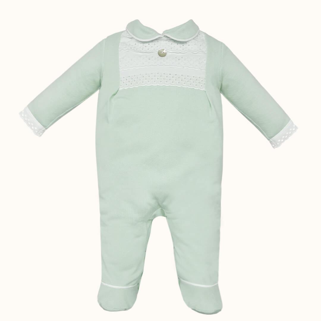 Babygrow e Gorro Pretty 1 Verde - Pim-Pam-Pum Baby