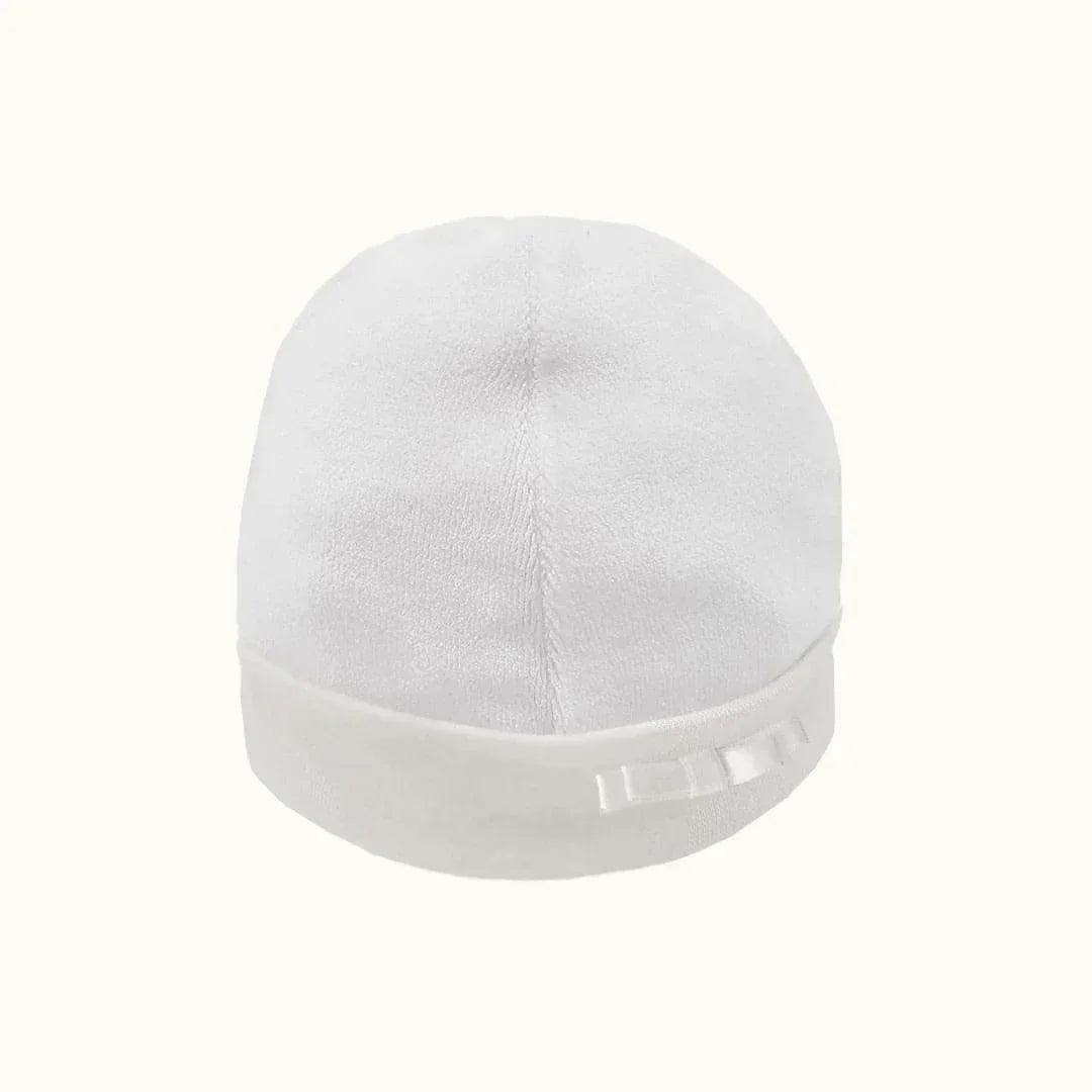gorro-de-bebe-romantic-2-branco - Pim-Pam-Pum Baby