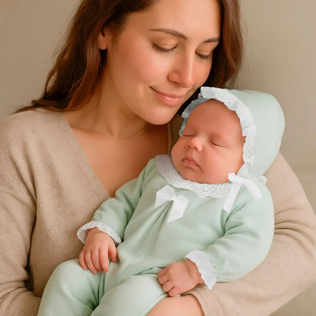 babygrow-e-touca-sublime-verde-pim-pam-pum-baby-21265 - Pim-Pam-Pum Baby