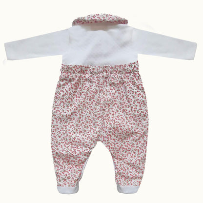 babygrow-florzinhas-brancorosa-pim-pam-pum-baby-31034 - Pim-Pam-Pum Baby