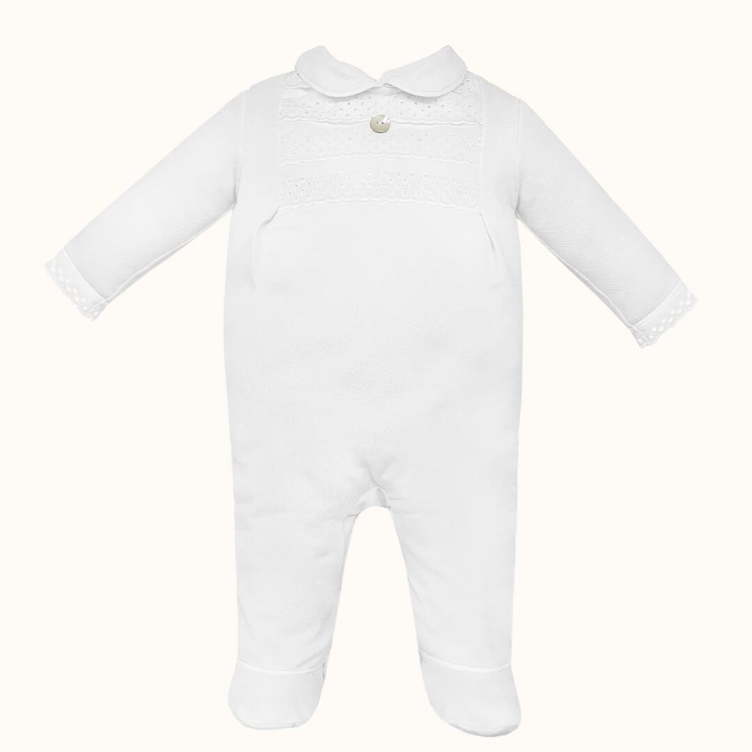 Babygrow Pretty 1 Branco - Pim-Pam-Pum Baby