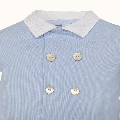 Babygrow Pretty 2 Azul - Pim-Pam-Pum Baby
