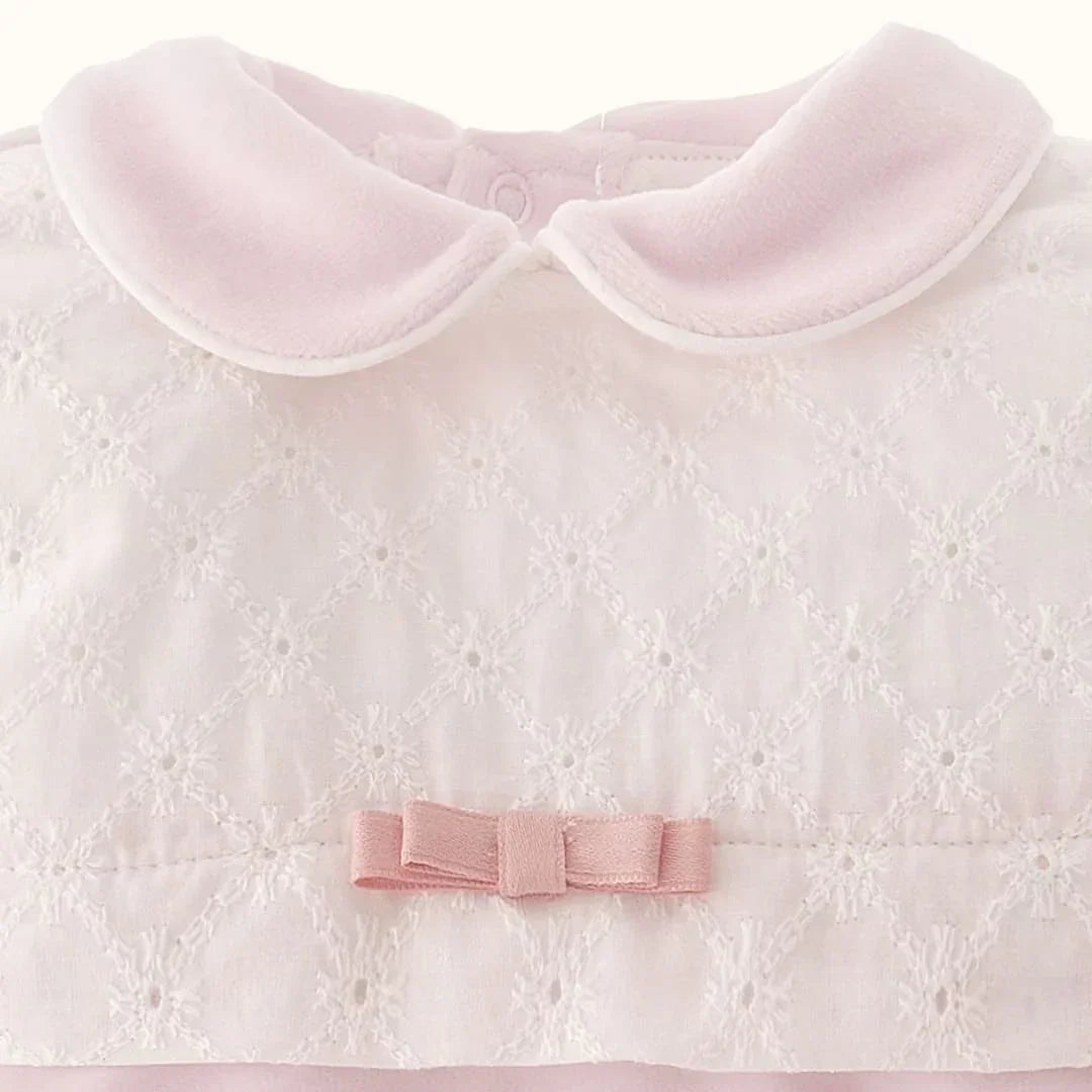 Babygrow_Romantic_2_Rosa_Pormenor - Pim-Pam-Pum Baby