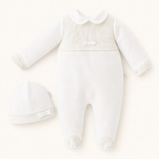 Babygrow e Gorro Romantic 2 Branco
