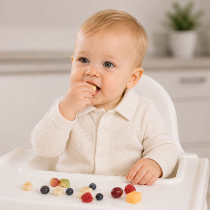 Bebé a comer vestido com camisola de gola camisa sweet bege, 100% algodão macio e confortável para qualquer ocasião