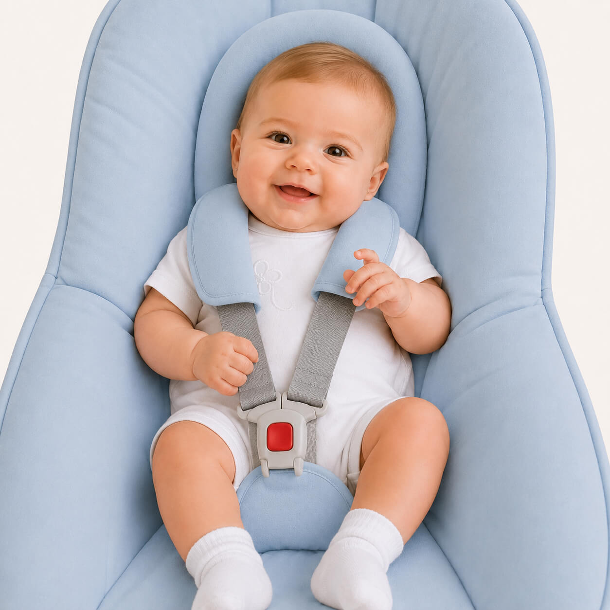 Reduzierer + Gurtpolster Piquet Beige
