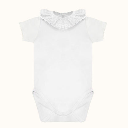 Body de Gola Básico Branco Verão - Pim-Pam-Pum Baby