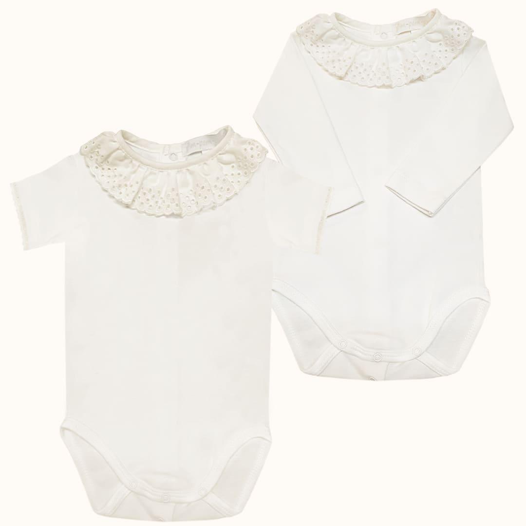 Body de Gola Bonny Bege Verão - Pim-Pam-Pum Baby