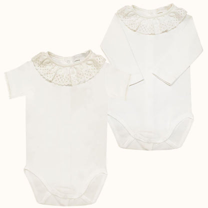 Body de Gola Bonny Bege Verão - Pim-Pam-Pum Baby