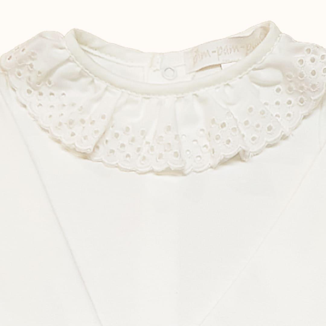 Body de Gola Bonny Bege Verão - Pim-Pam-Pum Baby