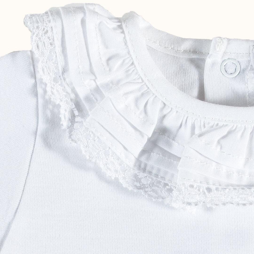 Camisola de Gola Candy Branco Verão - Pim-Pam-Pum Baby