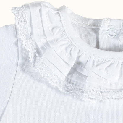 Camisola de Gola Candy Branco Verão - Pim-Pam-Pum Baby