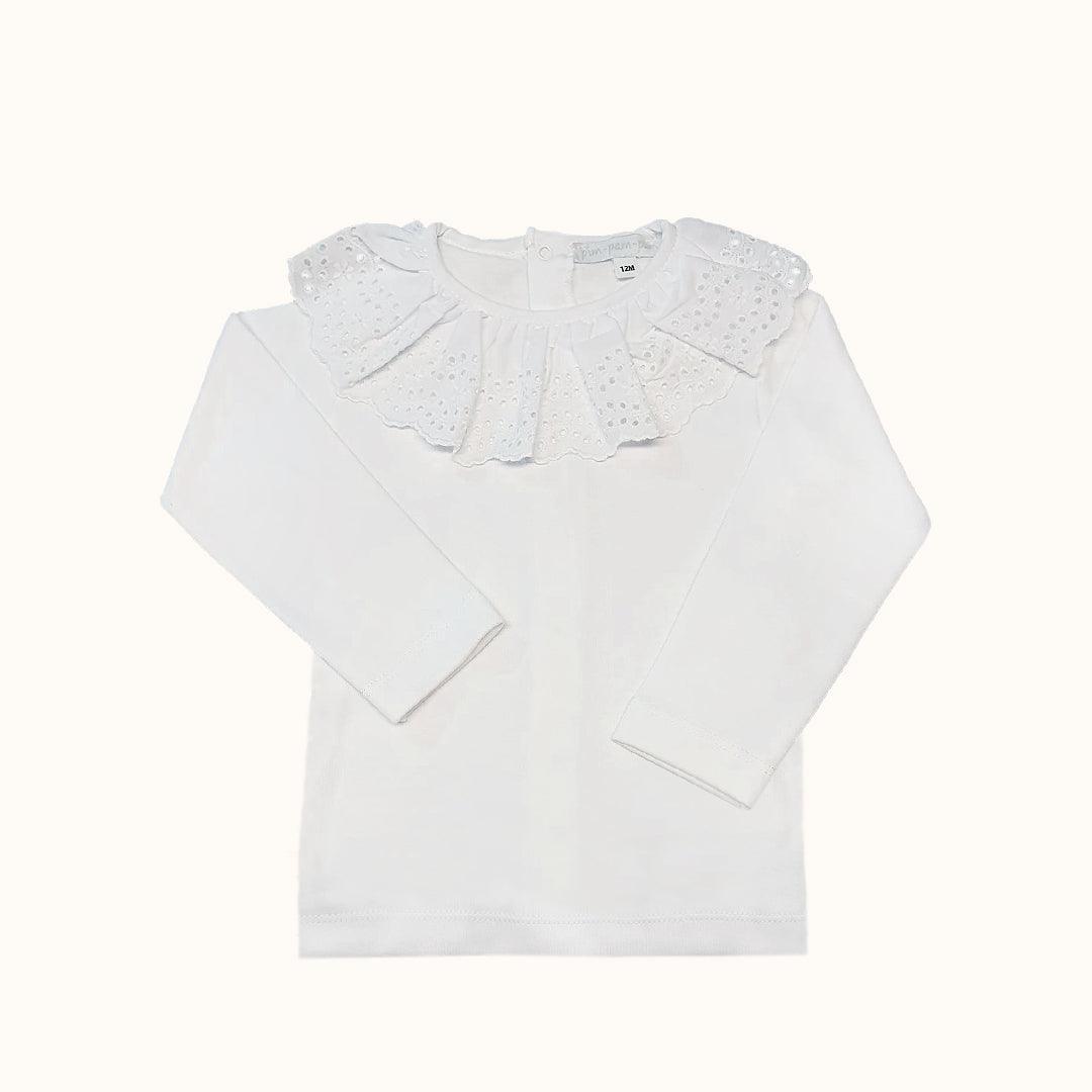 camisola-de-gola-party-branco-inverno-pim-pam-pum-baby-36398 - Pim-Pam-Pum Baby