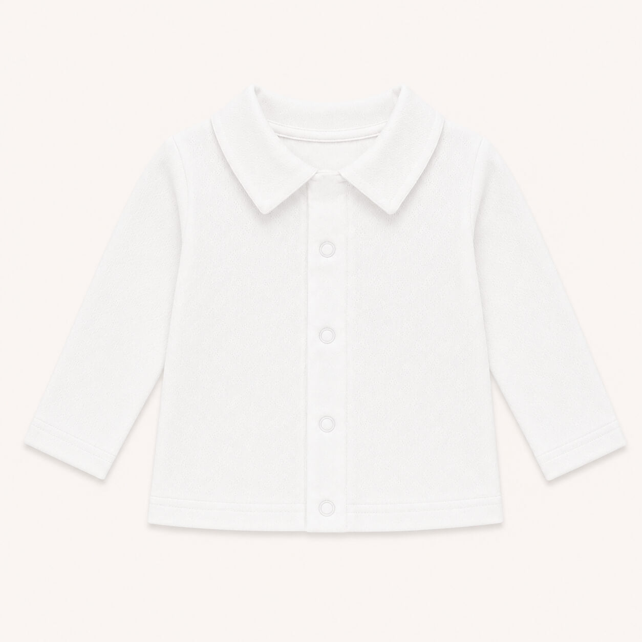 camisola de gola camisa sweet branco, manga comprida, 100% algodão macio e confortável, ideal para quando deixar a fralda
