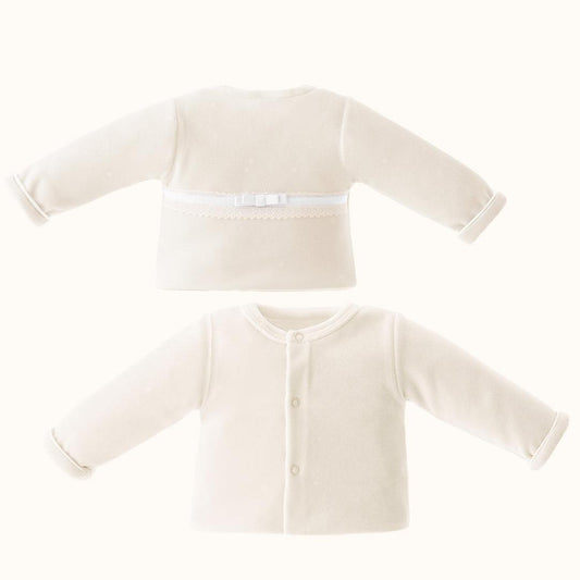 casaco-romantic-begebranco-pim-pam-pum-baby-37012 - Pim-Pam-Pum Baby