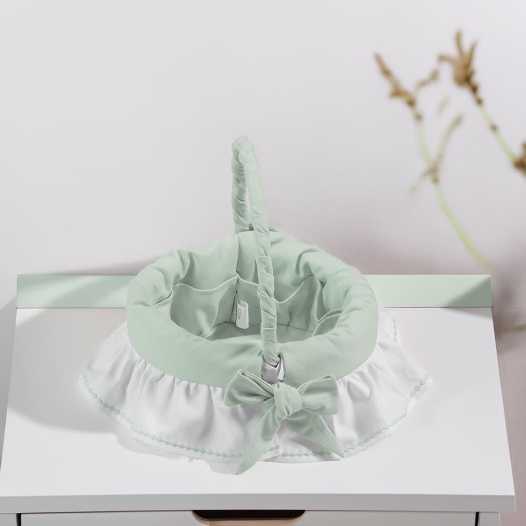 Cesto Cosméticos Verga Sweet Verde - Pim-Pam-Pum Baby