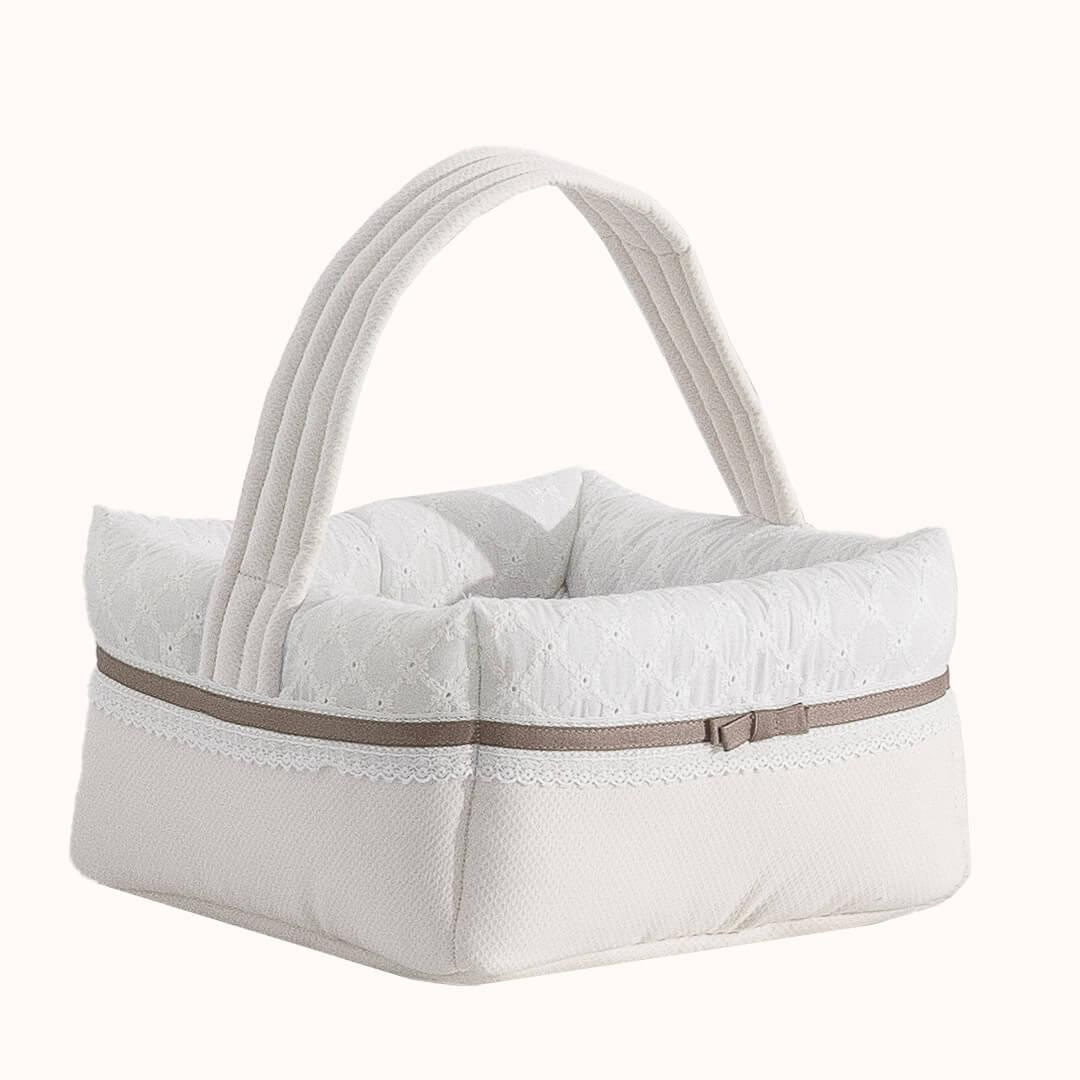 Cesto Tecido Romantic Bege - Pim-Pam-Pum Baby