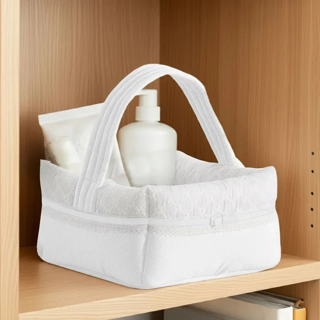 Cesto_Quadrado_Romantic_1_Branco - Pim-Pam-Pum Baby