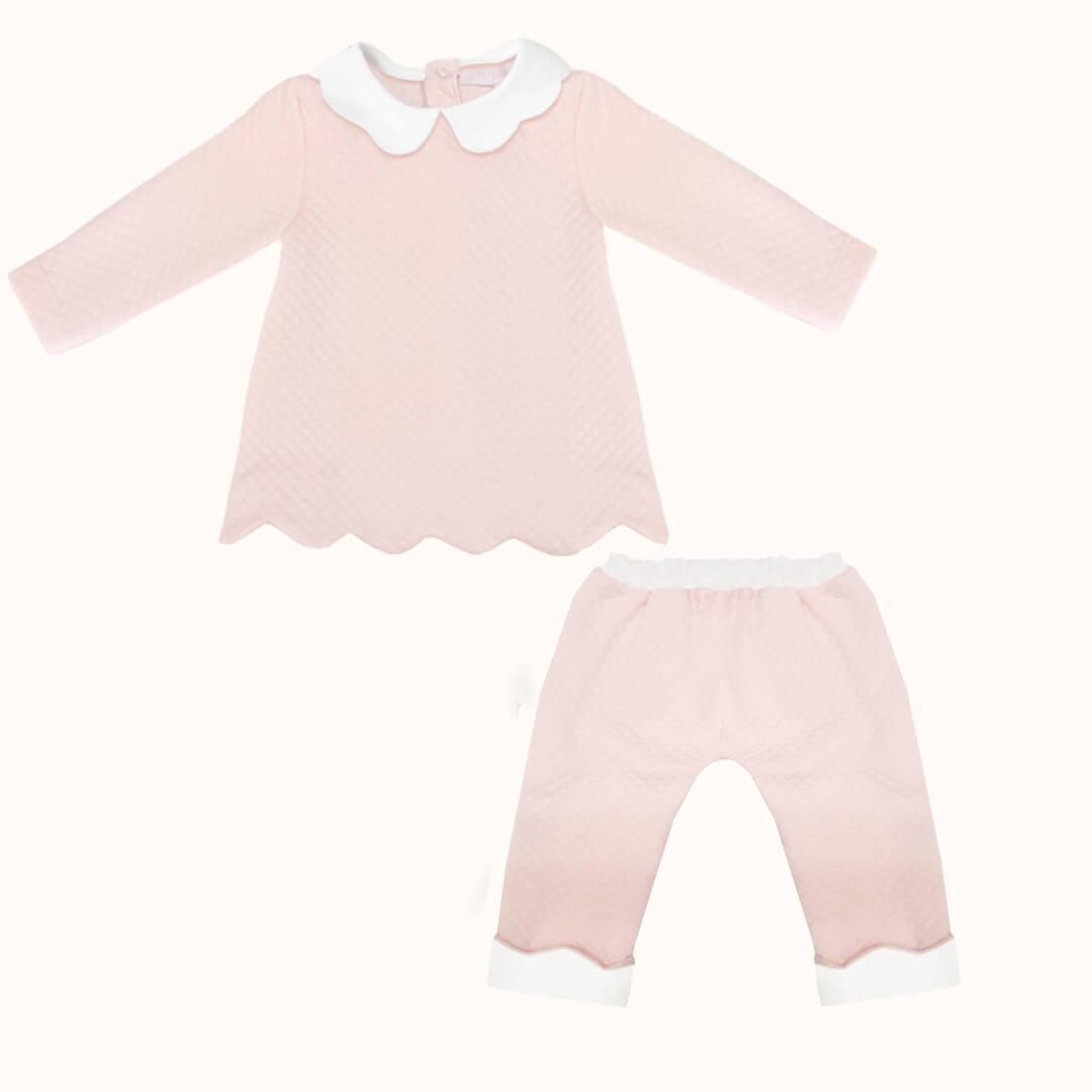Conjunto de 2 Peças Sem Pés Diamante Rosa Seco - Pim-Pam-Pum Baby