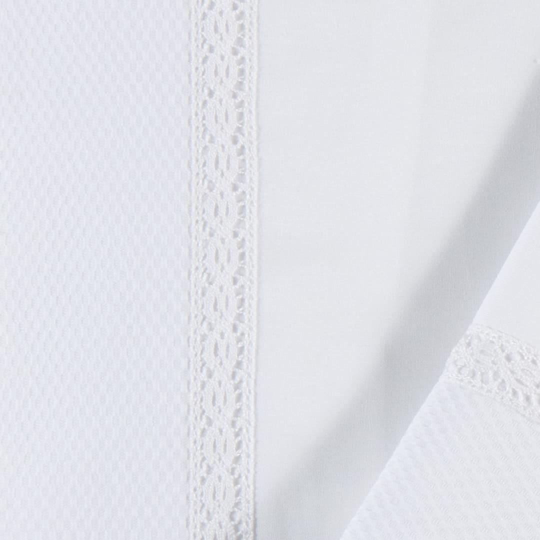 Conjunto Lençóis Candy Branco - Pim-Pam-Pum Baby