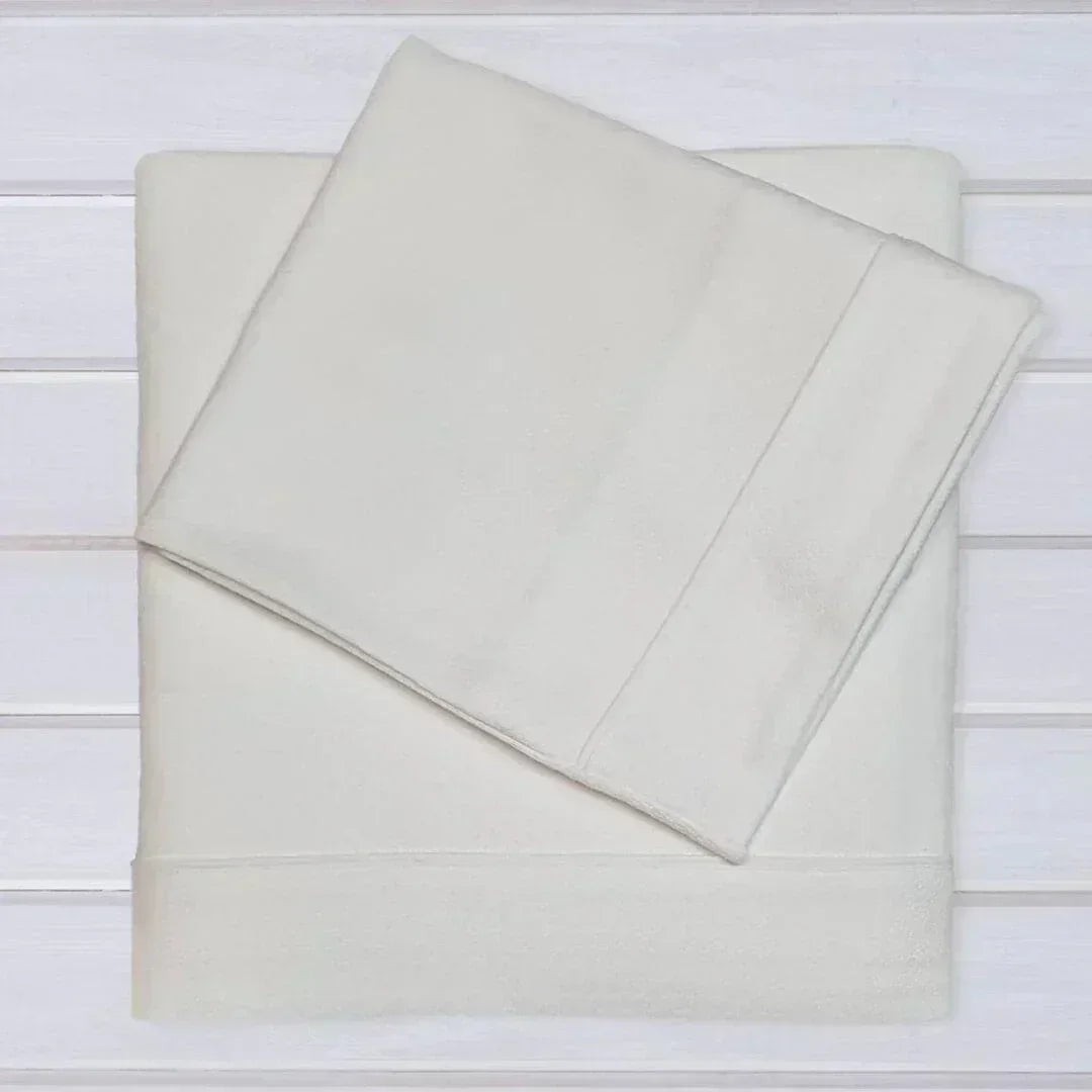 Conjunto de lençóis de malha branco para berço, algodão macio, ideal para bebê.