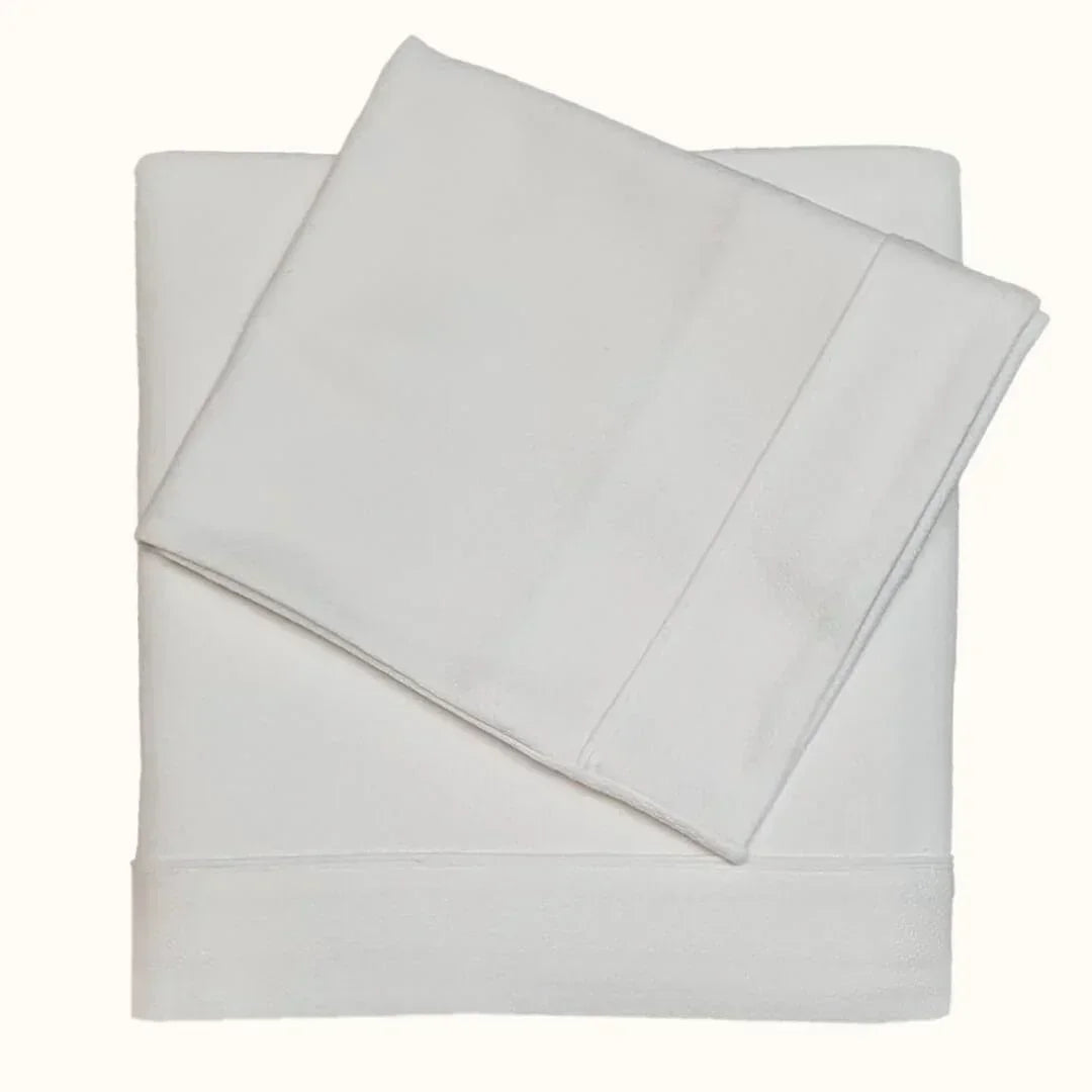 Conjunto de lençóis de malha branco para berço de bebê, algodão, ideal para recém-nascidos.