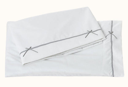 Conjunto Lençóis Mimo Branco - Pim-Pam-Pum Baby