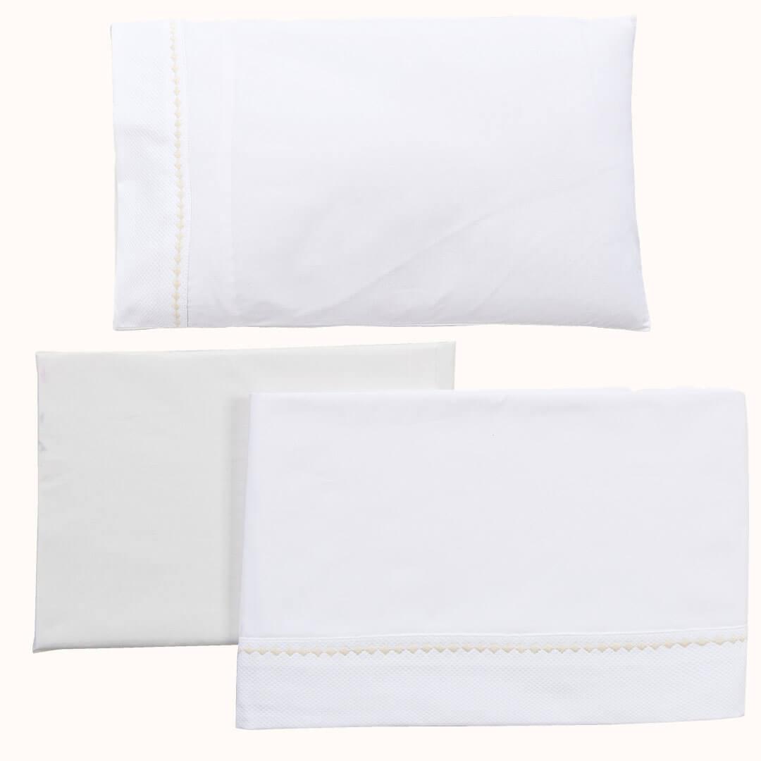 Conjunto Lençóis Sweet Bege - Pim-Pam-Pum Baby