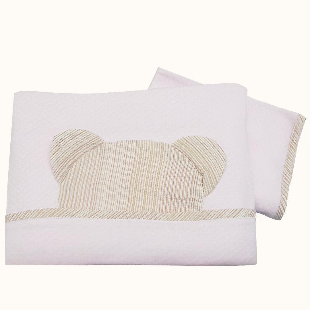 Conjunto Lençóis Teddy Rosa - Pim-Pam-Pum Baby